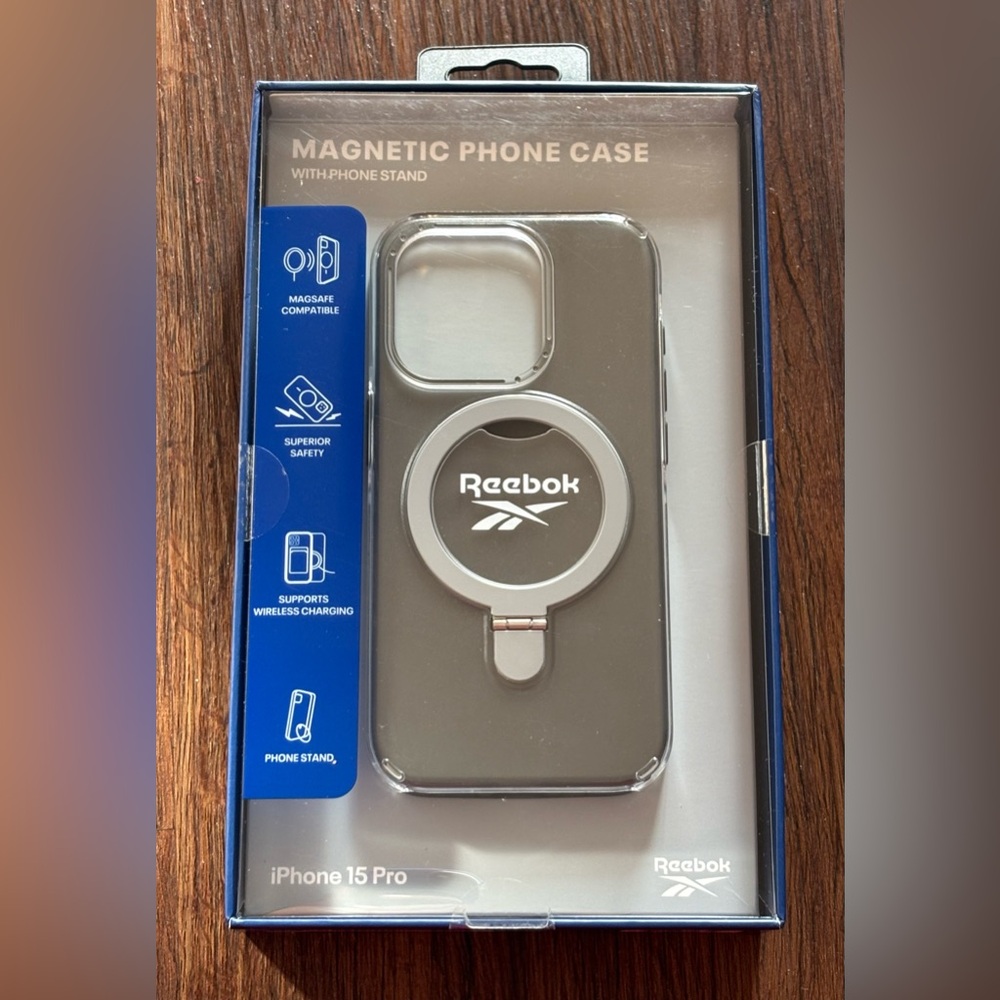 Reebok Gray Phone Case with Kickstand